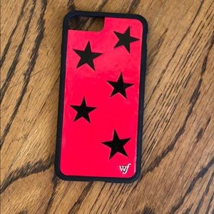 Red w/ Stars Wildflower Phone Case Iphone 7/8 Plus